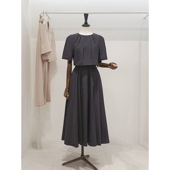 ZOOC [파주점] 주크 넥라인셔링 벨티드 반팔 원피스 V253PSE906