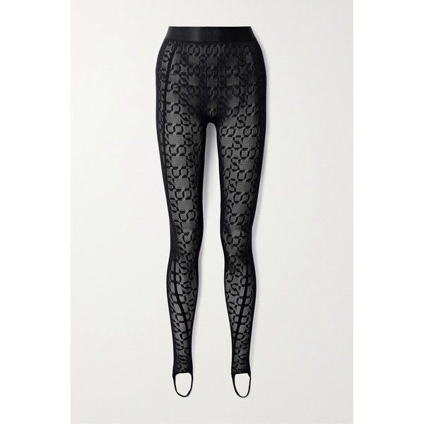 넷 서스테인  심카이 스트레치 메시 자카드 레깅스 블랙 1647597320021393