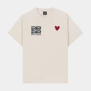 KEITH HARING X SP 슈즈화 팔라스 SP x 키스 해링 쇼 쇼츠 슬리브 티 맨즈 라이프 셔츠 티 - Bei