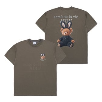 아크메드라비 RABBIT BEAR DOLL LOGO SHORT SLEEVE T-SHIRT COCOA 퍼지베어 코코아 SSLRBR-CCA