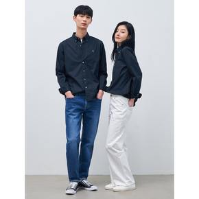 [Essential] 남녀공용 옥스퍼드 솔리드 셔츠  네이비 (BC4164E05R)