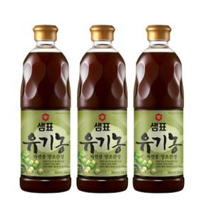 샘표 유기농 자연콩간장 860ML X 3