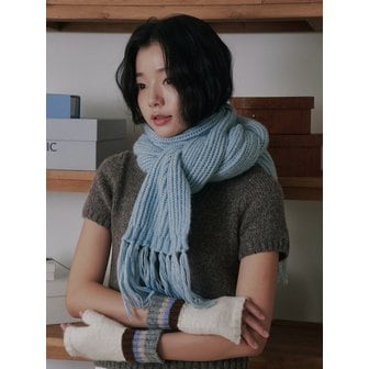 올인컴플리트 [리퍼브]Rain Tassel Knit Muffler (6 Colors)