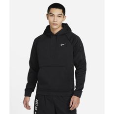 매장정품 나이키 NIKE 써마 핏 풀오버 피트니스 후디 M - 블랙 화이트 DQ4835-010 1628889