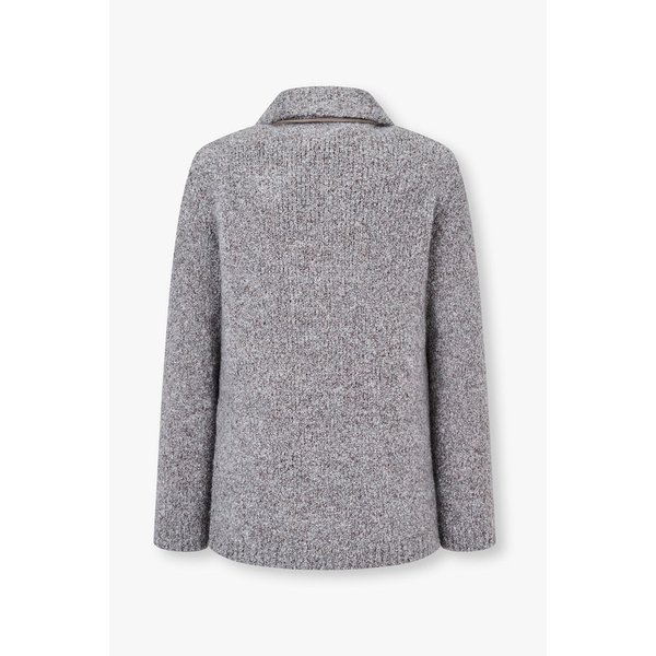 여성 레더 인서트 부클레 자켓 A125309500000