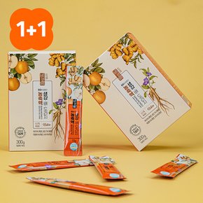1+1 목에 좋은 국내산 생강 배도라지 농축액 스틱 차 총 20봉