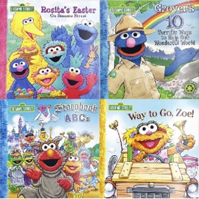 Worldbook365 세서미스트리트Sesame Street E엘모 빅버드 쿠키몬스터 어니4종택1