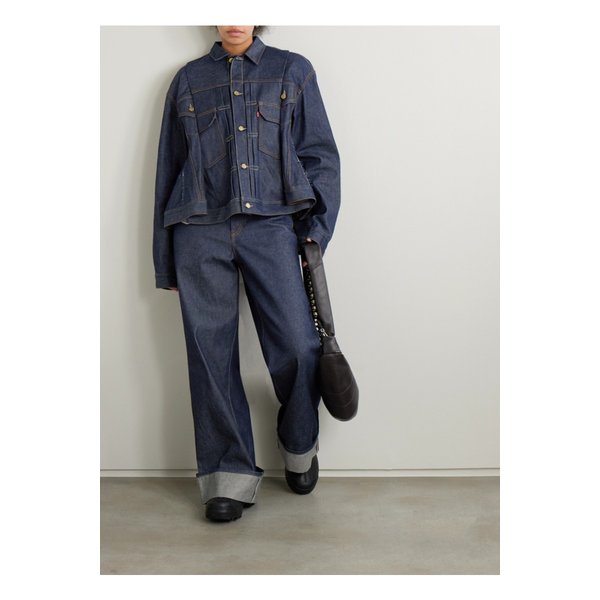 리바이스 플리츠 데님 재킷 인디고 블루 1647597354883560