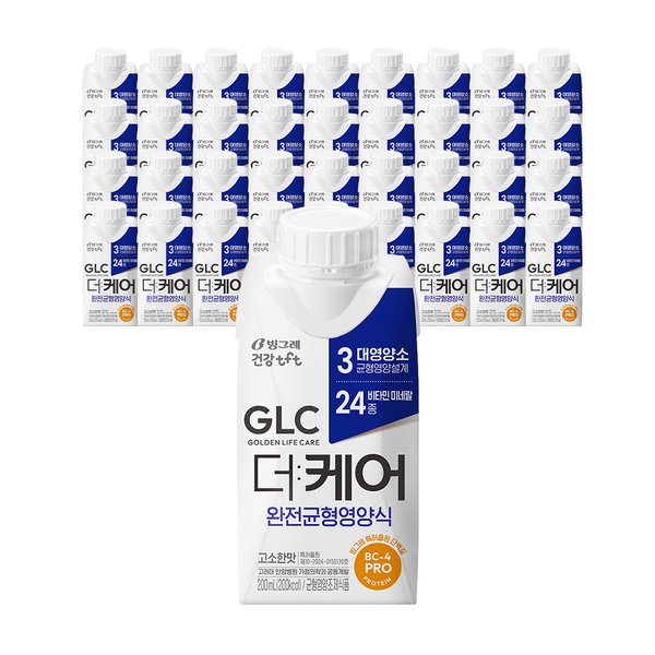 GLC 더케어 완전균형 영양식 200ml x 36팩