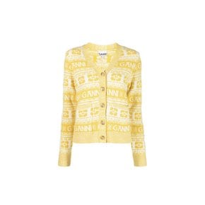 LOGO WOOL MIX CARDIGAN K1901 MAIZE