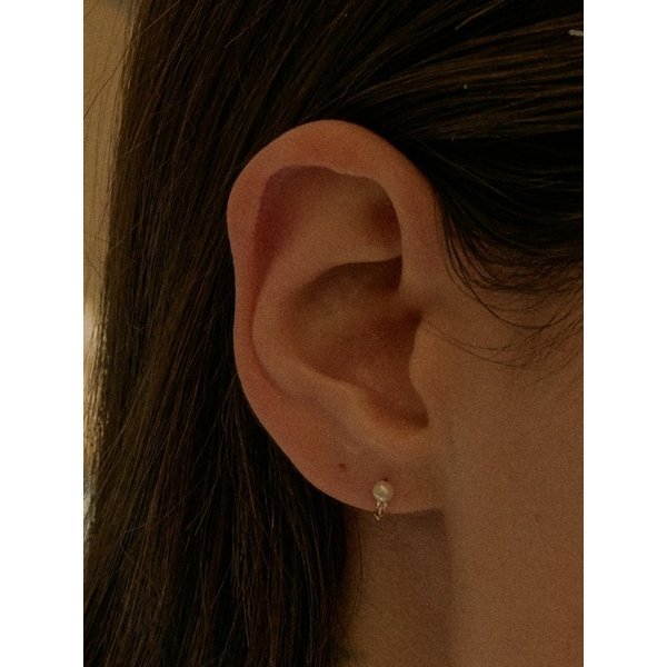 14k 안나 진주 원터치 귀걸이