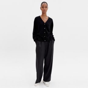 WIDE FIT TROUSERS BLACK