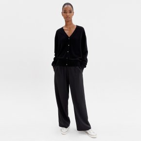 WIDE FIT TROUSERS BLACK