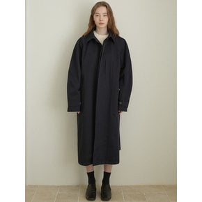 Cotton trench coat (navy)