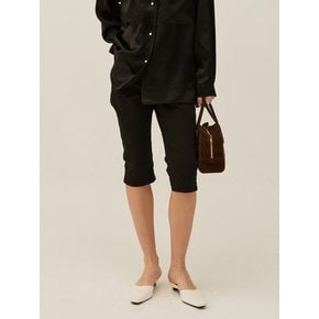 CAPRI STRETCH PANTS -  BLACK