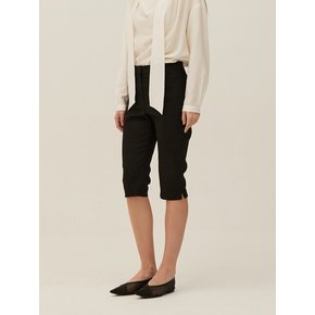 CAPRI STRETCH PANTS -  BLACK