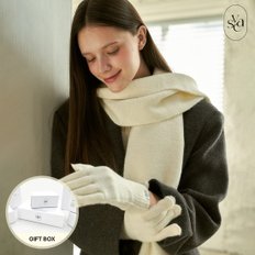 [선물포장] 바스카라 Mellow Muffler+Gloves set/머플러/장갑/세트