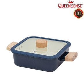 [BIZ][QUEENSENSE] 퀸센스 세라믹코팅 통주물 인덕션IH 사각냄비 17cm