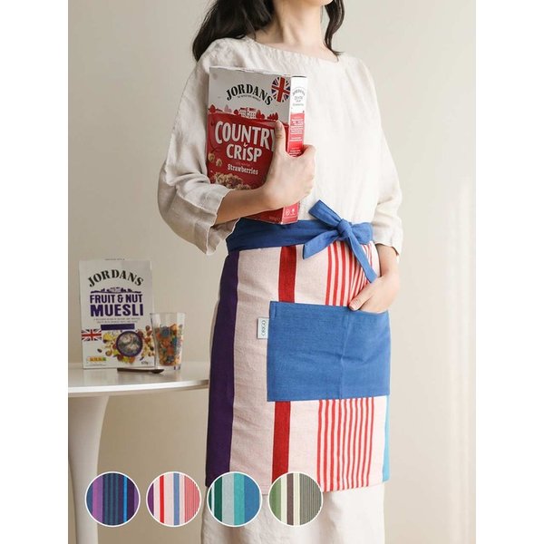 오가닉 수제면 허리 앞치마 4color