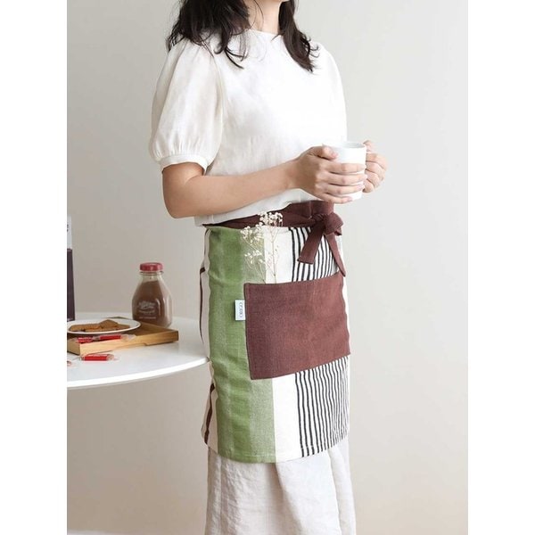 오가닉 수제면 허리 앞치마 4color