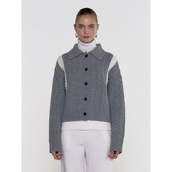 Signature Line Crop Cardigan (2color)