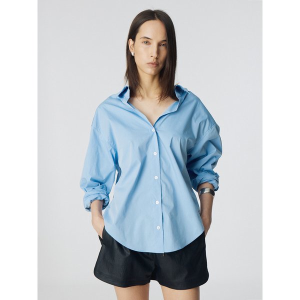 Flipping V-neck Shirt_Blue