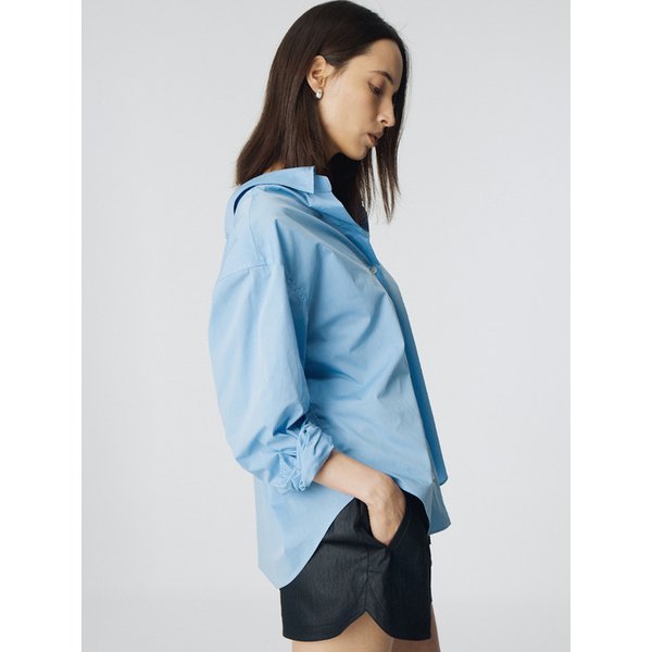 Flipping V-neck Shirt_Blue
