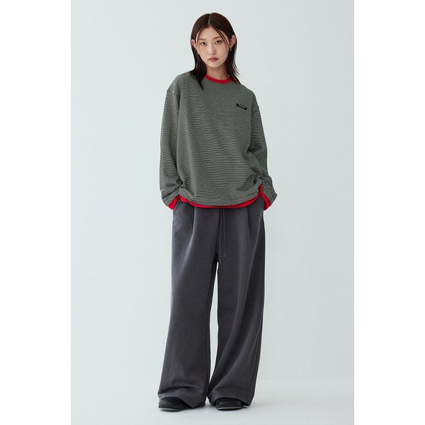 [리오더] 립 배색 스트라이프 티셔츠 9105322101199