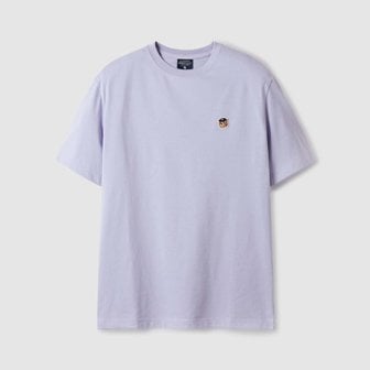 후아유 Steve Head Patch Short Sleeve T-shirt  WHRPE2592U