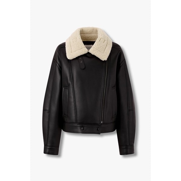 하이넥 라이더 오버핏 무스탕 9195461941099