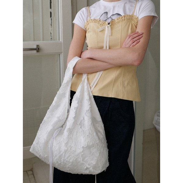 Jeanne Garden Shoulder Bag_White
