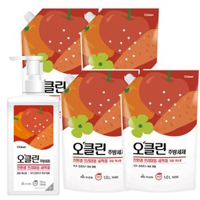 오클린 친환경 주방세제(용기1개 + 리필4개)[33279148]