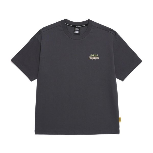 [여주점] N252UTS081 리젠아스킨 유니 트래블2 그래픽 세미오버핏 반팔 쿨티셔츠 DGREY