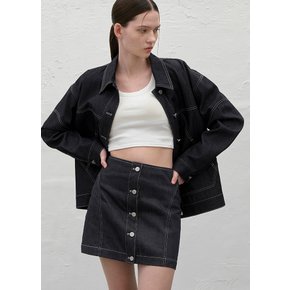 (SK-4911)WILLOW SELVEDGE SET-UP DENIM SKIRT