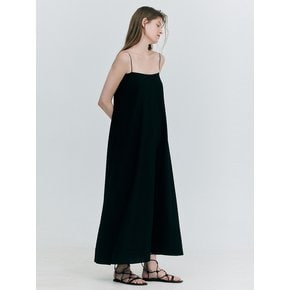 Seersucker Sleeveless Dress_Black