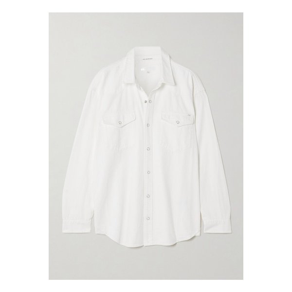 더 엑시스 앤 오스 데님 셔츠 화이트 1647597358006902