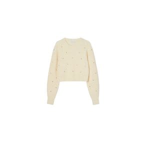 Alpaca Beading Crop Knit VC239OPO004M