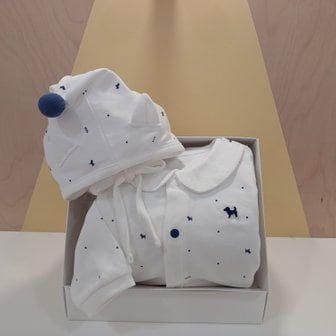 블루독베이비 **NY)BI모달카라우주복,모자 선물세트(44A70-041-06+44A70-010-05)