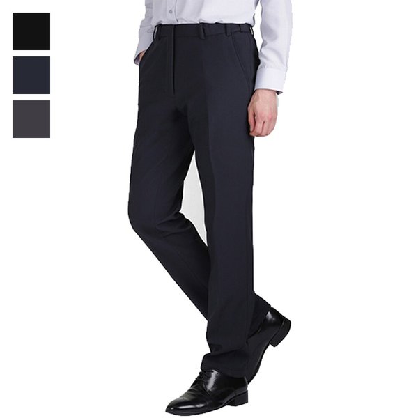 남자 겨울 밴딩스판 면 기모 정장바지 LV-SPK-702-네이비