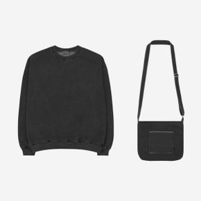 아이앱 스튜디오 피그먼트 스웨트셔츠  미니백 블랙 IAB Studio Pigment Sweatshirt  Mini Bag B