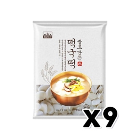 칠갑농산 쌀로만든 떡국떡 요리용떡 500g x 9개