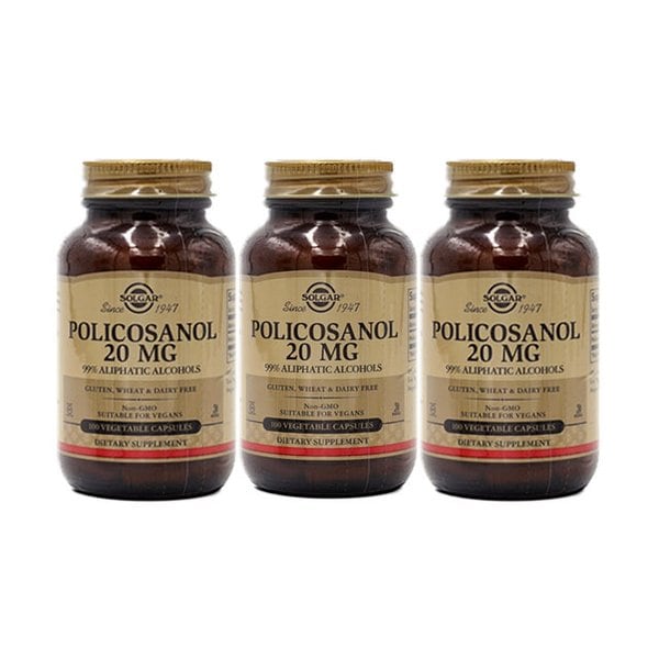 [해외직구] [Solgar] 솔가 폴리코사놀 20mg 100 베지캡슐 3개