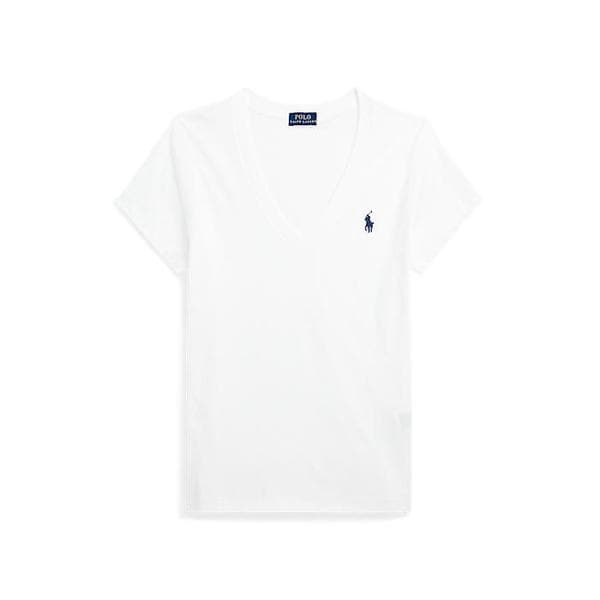 여성 코튼 저지 브이넥 티(WMPOKNINCU21269100)