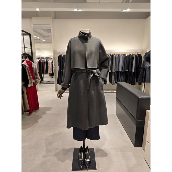 [파주점] 울 하이넥 디터처블 플랩 핸드메이드 코트 JRAA0CTC25