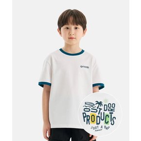 링거 백 그래픽 반팔 티셔츠 (오프 화이트) OD262ISS13_OWH