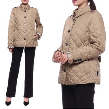 버버리 21FW 여성 프랭크비 다이아몬드 퀄팅 자켓 (8053046_CANVAS_21F)