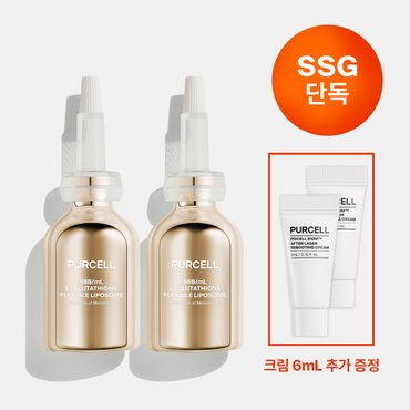 퍼셀 [크림 6mL 증정] 퍼셀 880억퍼엠엘 글루타치온 플렉서블 리포좀 듀오 세트