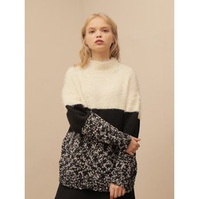 COMBINATION TURTLENECK KNIT_IVORY