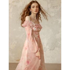 DD_Pink fairy lotus chiffon dress