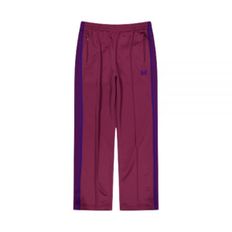 NEEDLES 니들스 Track Pant - Poly Smooth WINE (NS246) (폴리 스무스 트랙 팬츠)